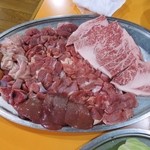 田舎村・いなか本館 - ミックス定食