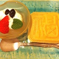 佳久 - 最中の皮がパリッとしていておいしい。