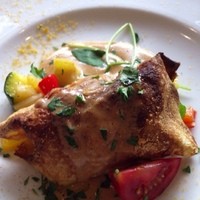 リストランテ ラ チャウ - 魚介のクレープ包み焼き