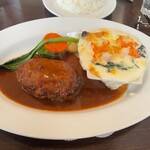 Resutoran Daikokutei - 日替わりランチ(ハンバーグと海老グラタン)