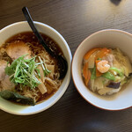 大龍軒　 - 醤油ラーメンとミニ中華丼