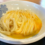 おうどん 瀬戸晴れ - 釜玉中　素晴らしいフォルムですね^ ^