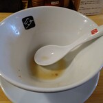 中華そば 髙野 - 余裕で完飲です。