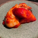 北海道焼肉 北うし - あまおう苺と牡蠣