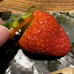 温石 - 良くヘタを切って縦置き提供されるお店が多いのですが