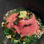 北海道焼肉 北うし - びえい和牛サーロイン茶漬け