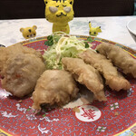中華料理 まるい - これが大阪ローカルグルメ、豚天だ！