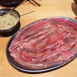 Yakiniku Horumon Takeda - なが～いコリコリねぎ塩タン（430円）