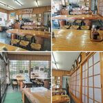 Teuchi Nihachi Soba - 格子窓から日が差し込み重厚な木を基調とした明るい店内！