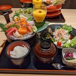 bishokusenkamatamaru - かまた丸の新鮮刺身定食