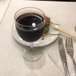 Resutoran Katsura - ②赤ワイン、グラス