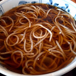 遊鶴 - そば屋のかつカレーセットの温かい蕎麦