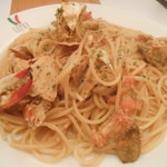 レプレ - ワタリ蟹のパスタ　風味豊かな海老のソースで