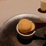 茶禅華 - ナツメと胡桃のお餅のお汁粉