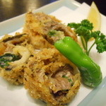 いわしの梅肉包み揚げ