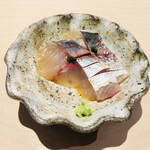 鮨たか山 - 真鯵の漬け