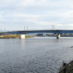 伊豆家 - 永代橋。狩野川に架かる橋としては、河口から2番目にあたる