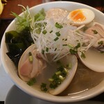 麺屋海神 - あら炊きはまぐりらぁめん、鶏つくね