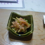 付だし（明太子と沢庵）