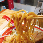 味噌路 - 味噌とんこつラーメン（麺リフト）