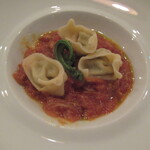 Itsuki - 蕗の薹のラビオリ　毛ガニのトマトソース