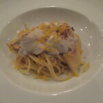 Itsuki - フグの白子　タケノコ　自家製カラスミ　パスタ