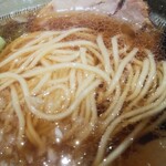自然薯とそばの店 高尾の桜 - 八王子ラーメン690円麺アップ