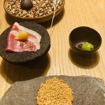 communico - 鴨の生ハム　オリーブ　鴨レバーのはじまり