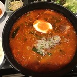 Yakiniku Dokoro Batten - 220221月　東京　焼肉処バッテン　赤のラーメン