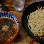 三田製麺所 - 濃厚魚介豚骨つけ麺(中盛)・ネギトッピング
