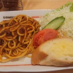 コメダ珈琲店 - ミートソーススパゲッティーセット
