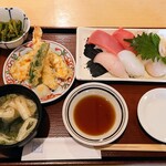 Oshokujidokorokikyou - 令和4年2月 ランチタイム
                      すし定食
                      にぎり6貫＋天ぷら＋茶碗蒸し＋小鉢＋みそ汁 1000円