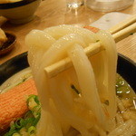 うどん 丸香 - 1/19　半透明な綺麗なうどん。。。汁も色は薄いが出汁の出ているお味！