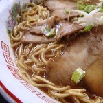 西条ラーメン - 再々訪　スープ少な目　チャーシューはこんな感じ