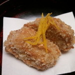 赤坂 菊乃井 - 2013-01 海老芋のあられ揚げ
