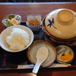 満寿美 - 味噌煮込みうどん定食　天ぷら入り　1,150円