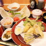 海鮮KITCHEN ごっちん - Bランチ 牡蠣の天ぷら