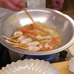 日本料理 久丹 - 蟹しゃぶ