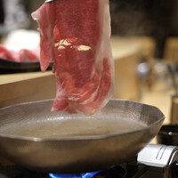 しゃぶ輝 黒毛和牛しゃぶしゃぶ・すき焼き専門店 - サーロインもしゃぶしゃぶ