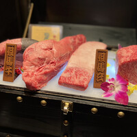 西麻布 焼肉 X - 但馬牛タン、但馬牛ハラミ、但馬玄三角バラ、但馬玄サーロイン