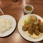 レストラン・サカキ - 三陸広田湾産カキフライ　1,380円
