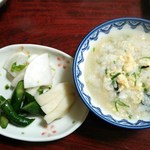 すし重 - クエ鍋コース・香の物（期間限定メニュー）