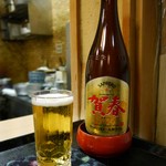 おでん割烹 ひで - 新年バージョンラベルのビール