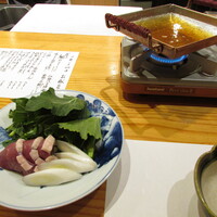 玄斎 - 岸和田の菜花と河内鴨の小鍋