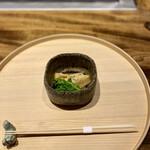 温石 - 菜花とカラスミ入り餅入り巾着