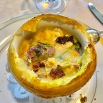 北島亭 - 2022.1.  北海道産 まだらの白子のパイ包み焼き トリュフ入り