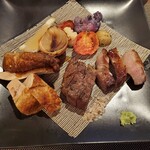 GRILL DINING 薪火 - 肉３種類盛り合わせ