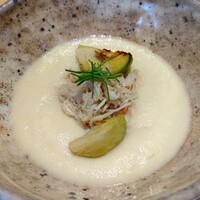 割烹 柚葉 - 筍のすり流し