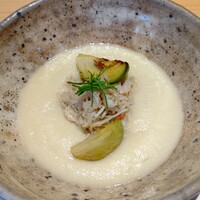 割烹 柚葉 - 筍のすり流し