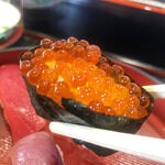 回転寿司 日本海 - イクラは粒が少々小さめですが、プチプチっと食感がイイ♪